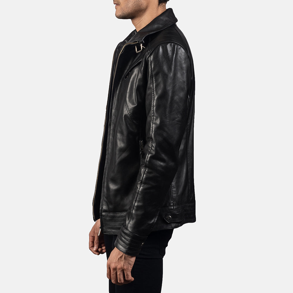 Men's Legacy Black Biker Leather Jacket