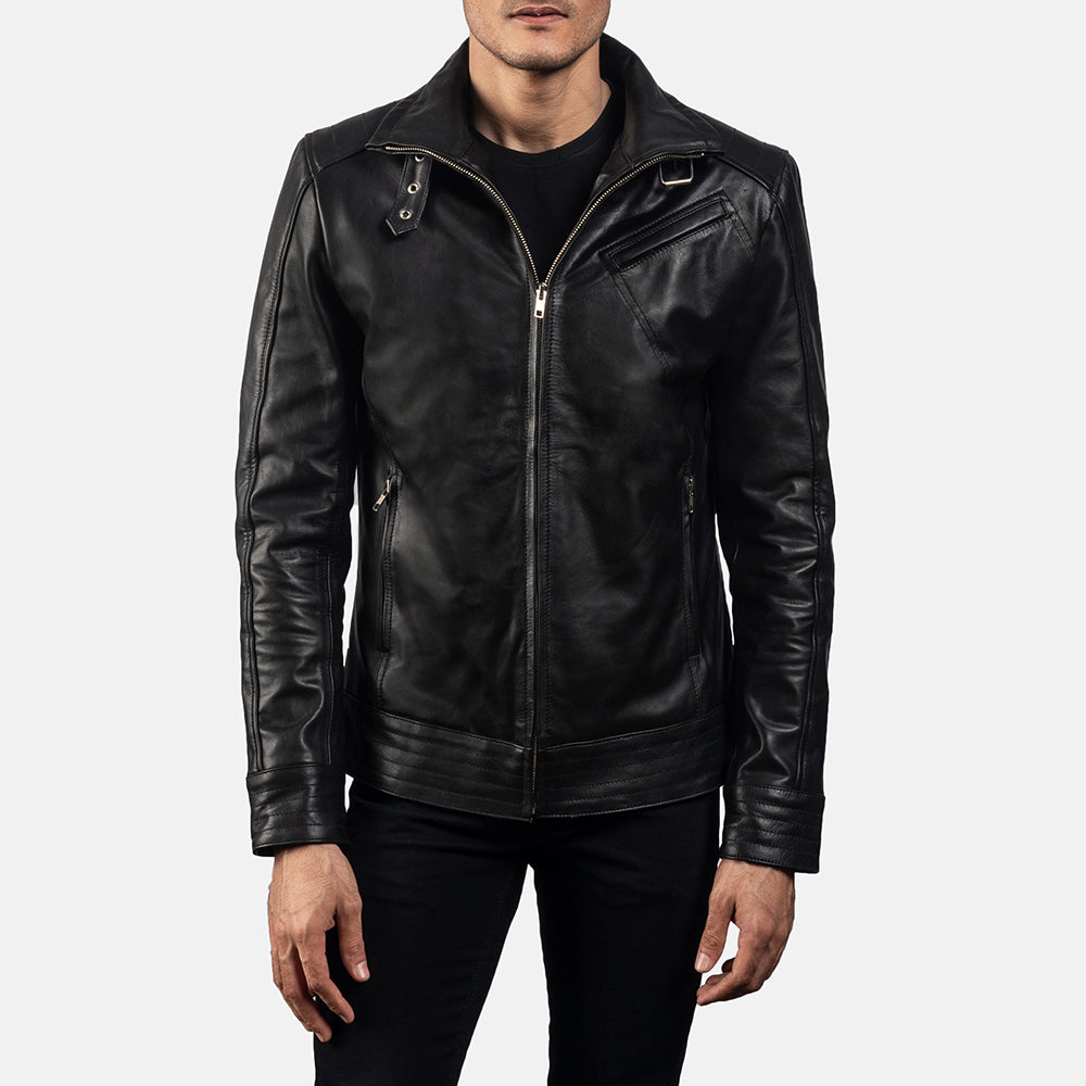 Men's Legacy Black Biker Leather Jacket