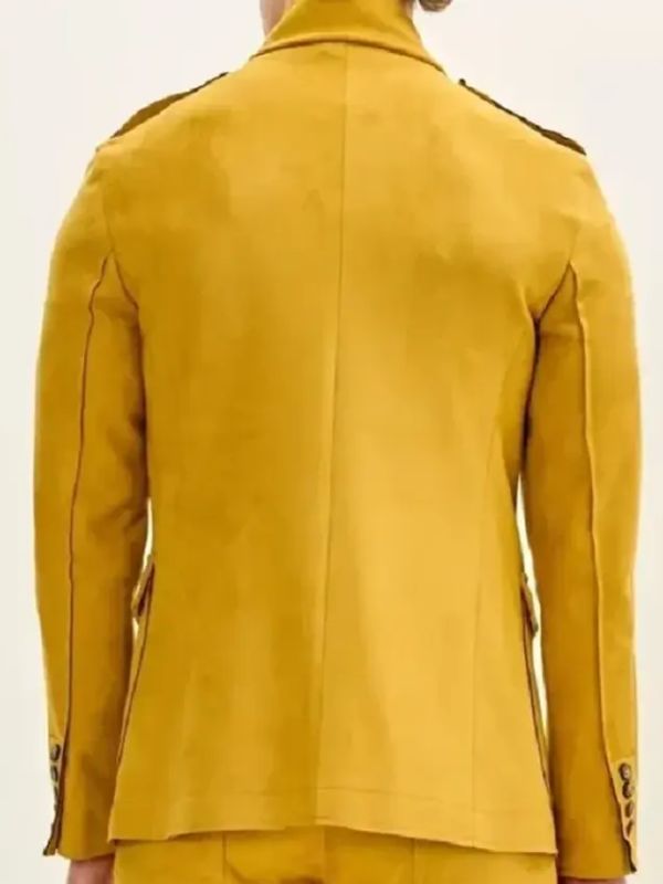 American Idol S23 Daniel Stallworth Yellow Suede Jacket