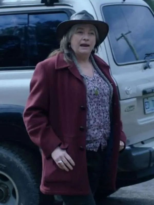 Bay of Fires S01 Kerry Fox Maroon Wool Coat