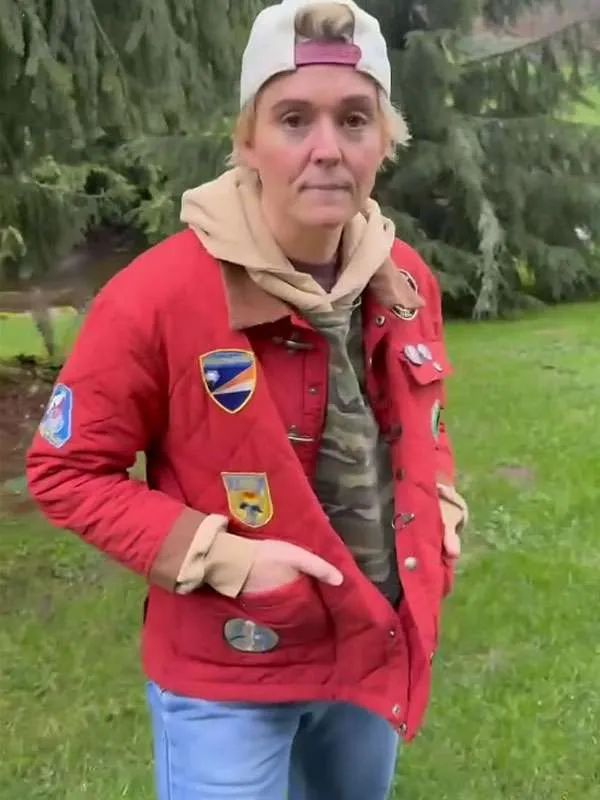 Brandi Carlile The Human Tour: Part 2 Red Quilted Jacket