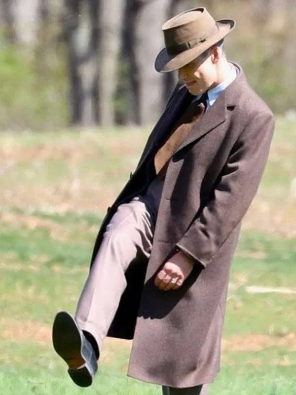 Cillian Murphy Oppenheimer Brown Trench Coat