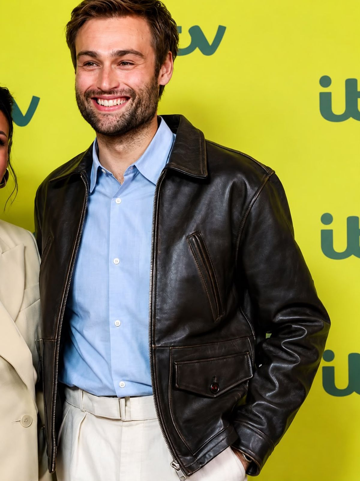 Douglas Booth The Blame Brown Leather Jacket