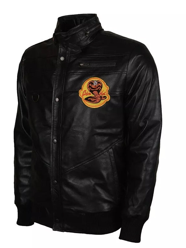 Johnny Lawrence Black Cobra Kai Leather Jacket