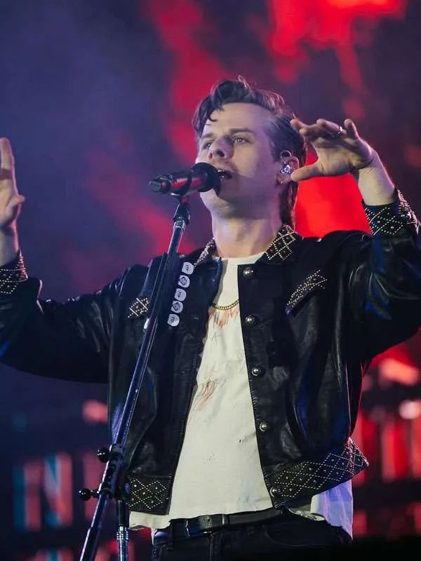 Mark Foster Chicago Music Festival Black Leather Jacket
