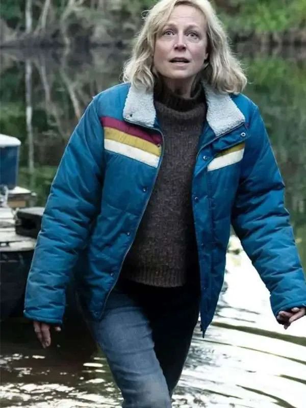 Marta Dusseldorp Bay of Fires S01 Blue Puffer Jacket