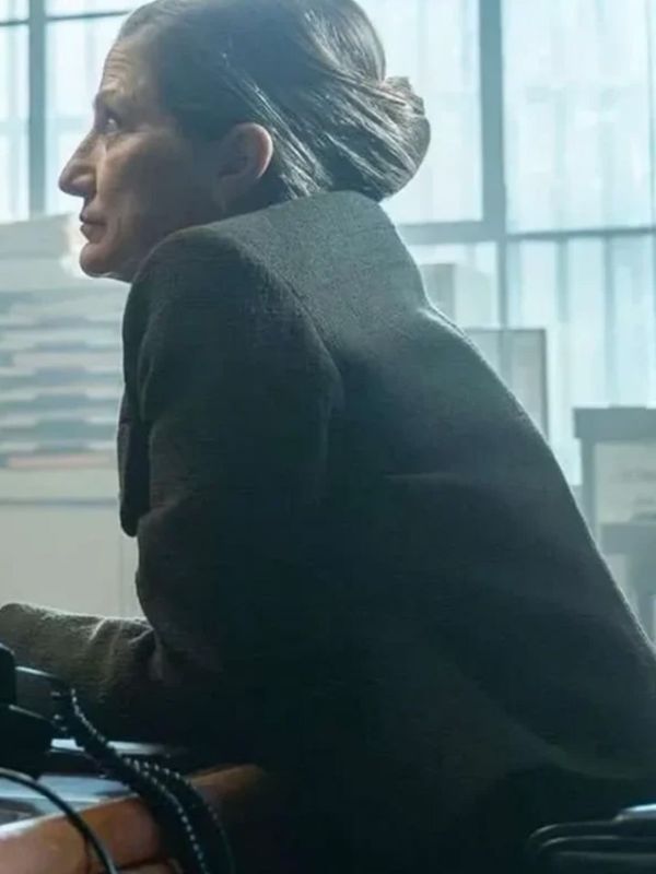 Mayor of Kingstown S04 Edie Falco Green Wool Jacket