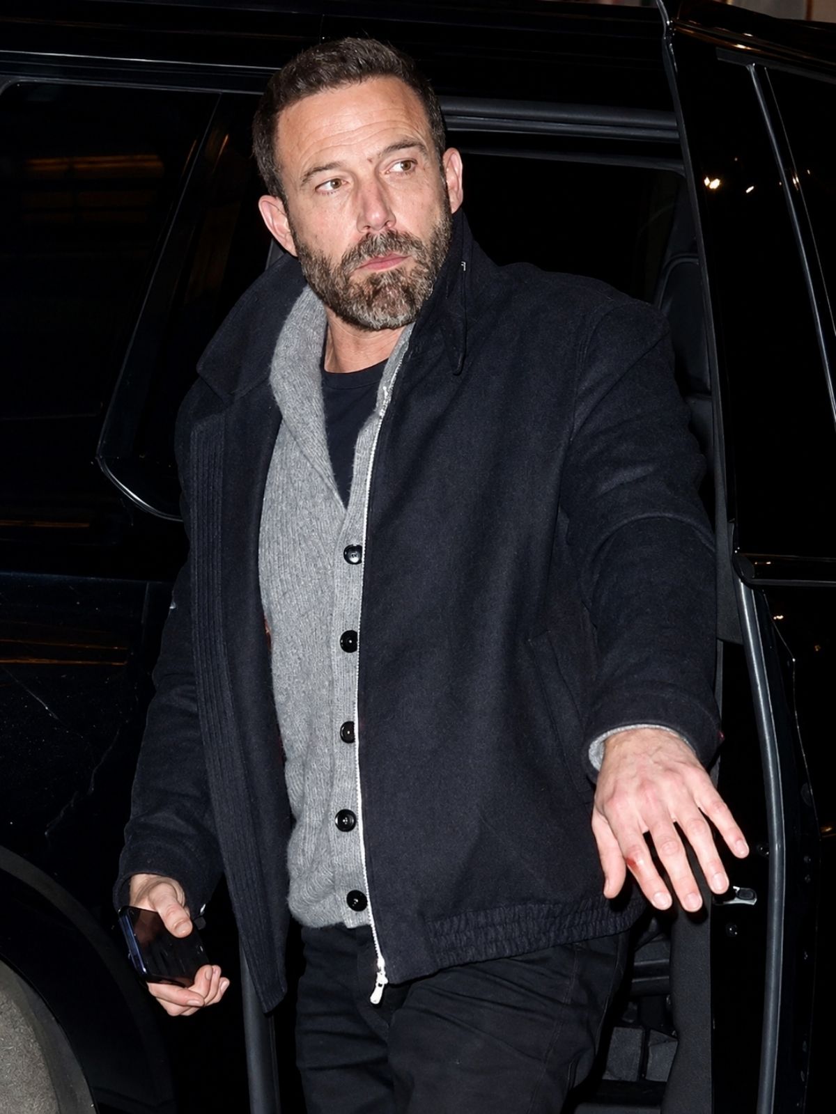 New York City Ben Affleck Black Wool Jacket