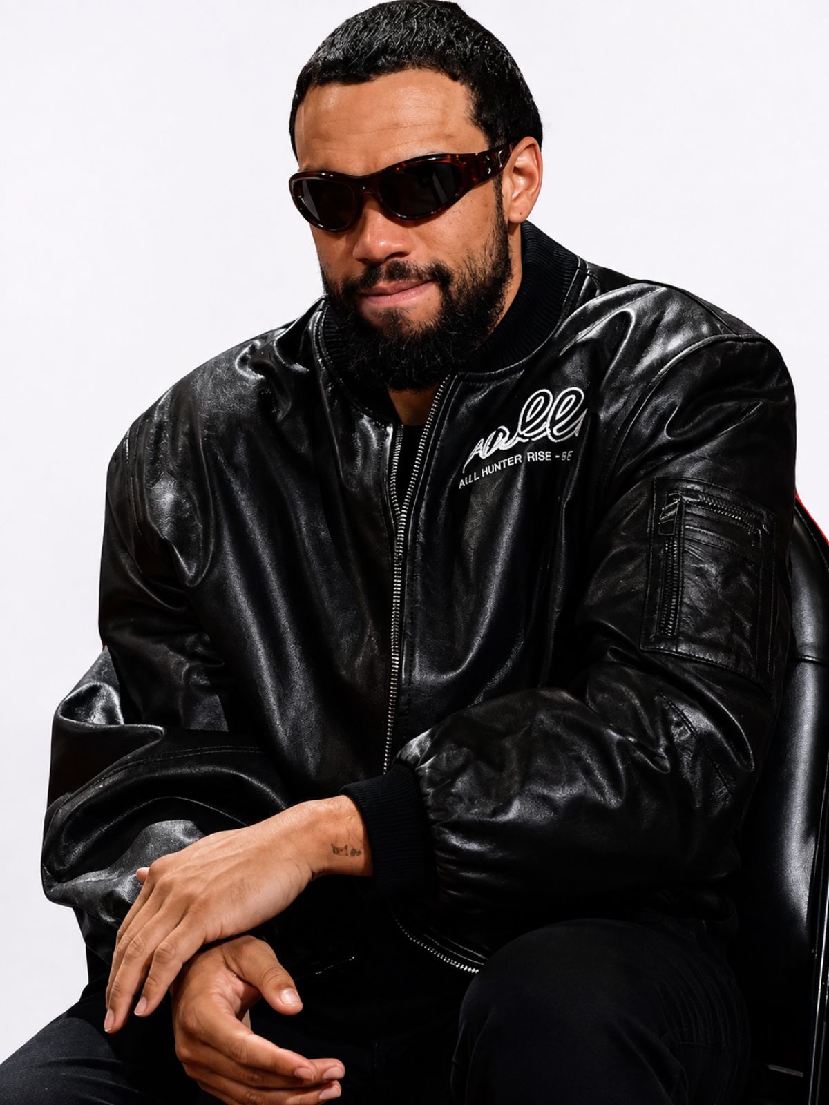 Phoenix Dillon Brooks Black Bomber Leather Jacket