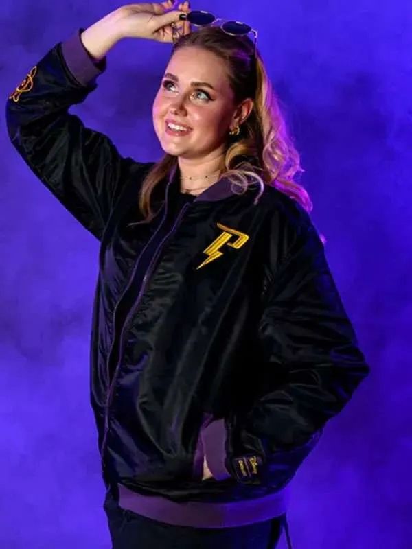 Powerline Black Bomber Jacket