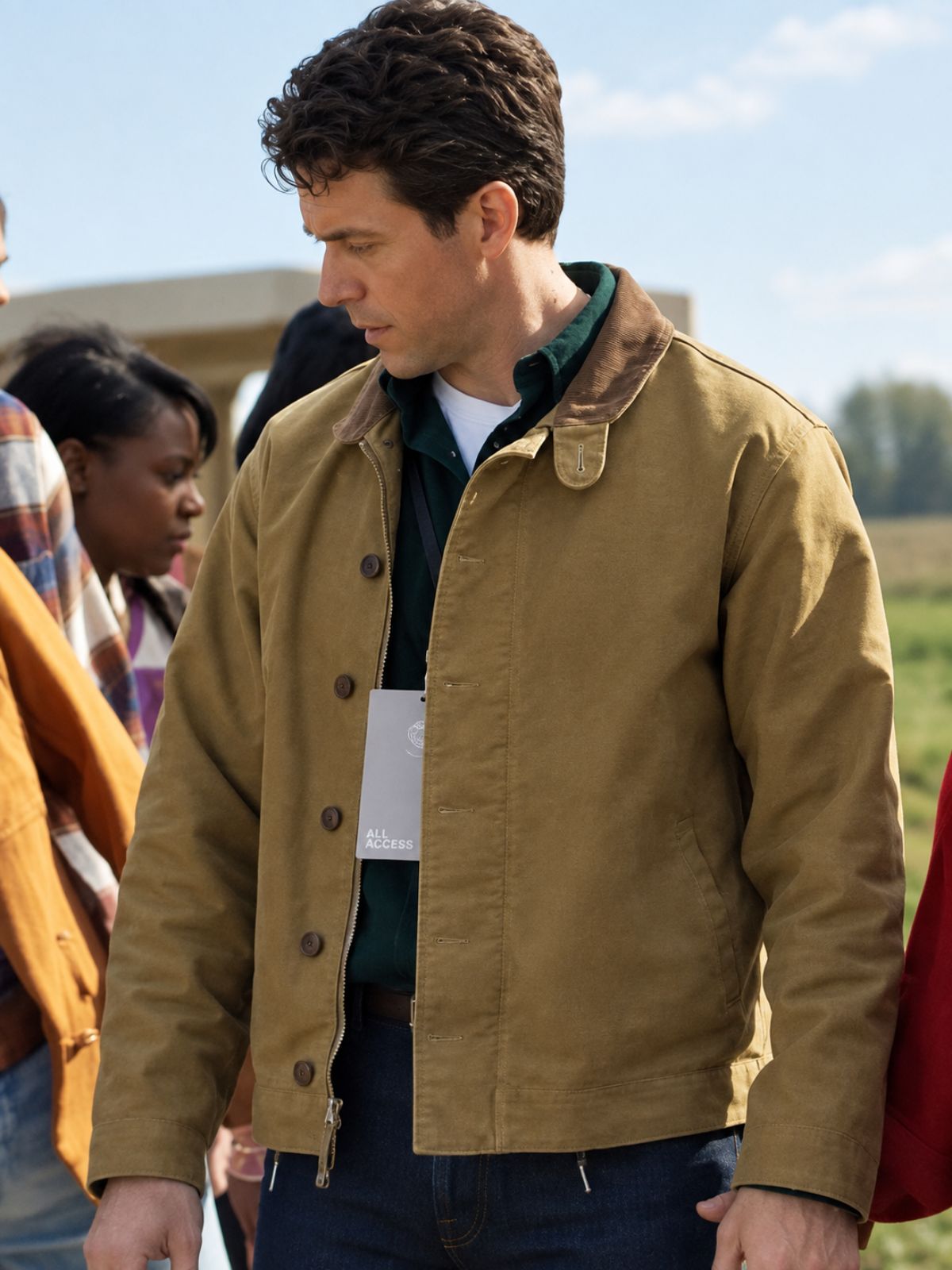 Silo Ashley Zukerman Brown Cotton Jacket