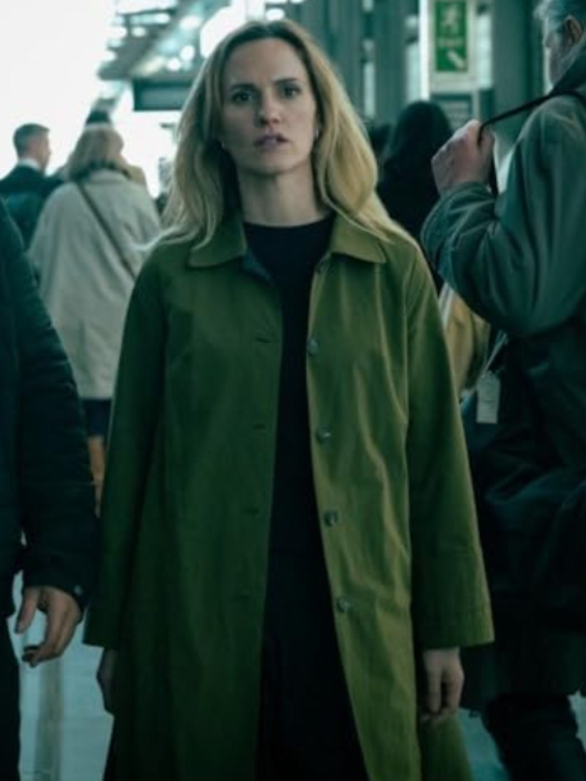 Slow Horses Ruth Bradley Green Cotton Trench Coat