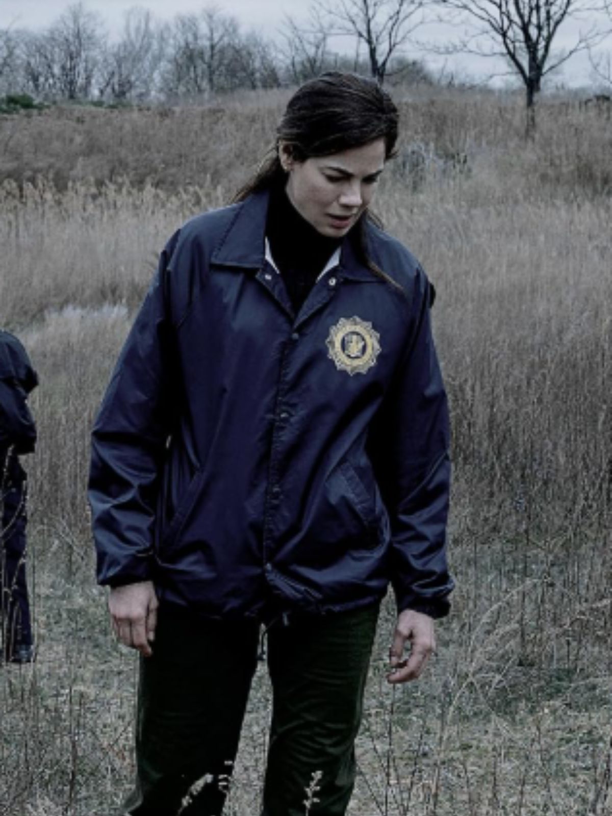 The Whisper Man Michelle Monaghan Navy Blue Uniform Jacket