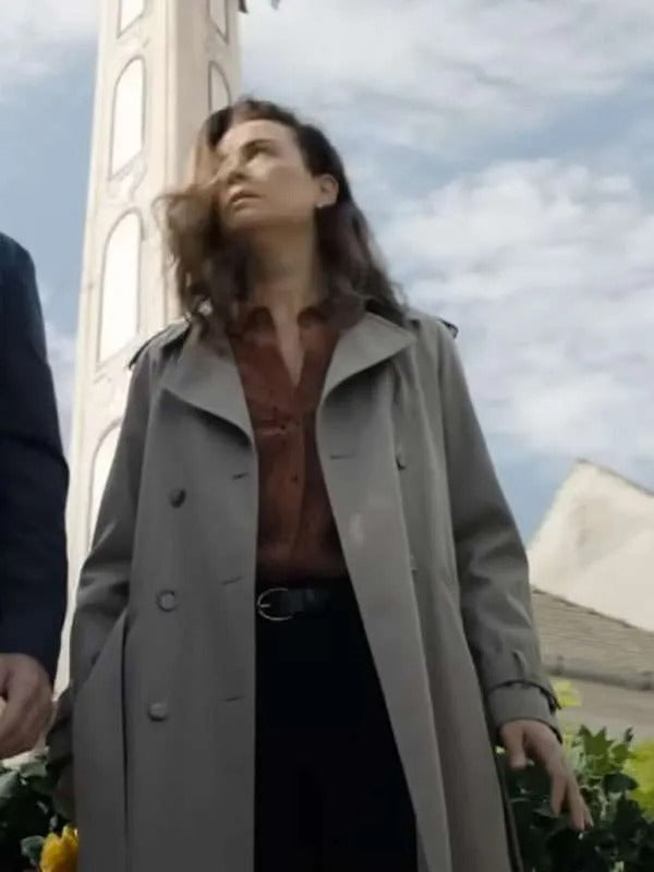 Ziva David NCIS Tony and Ziva Grey Trench Coat