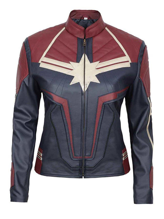 Avengers Endgame Captain Marvel Leather Jacket