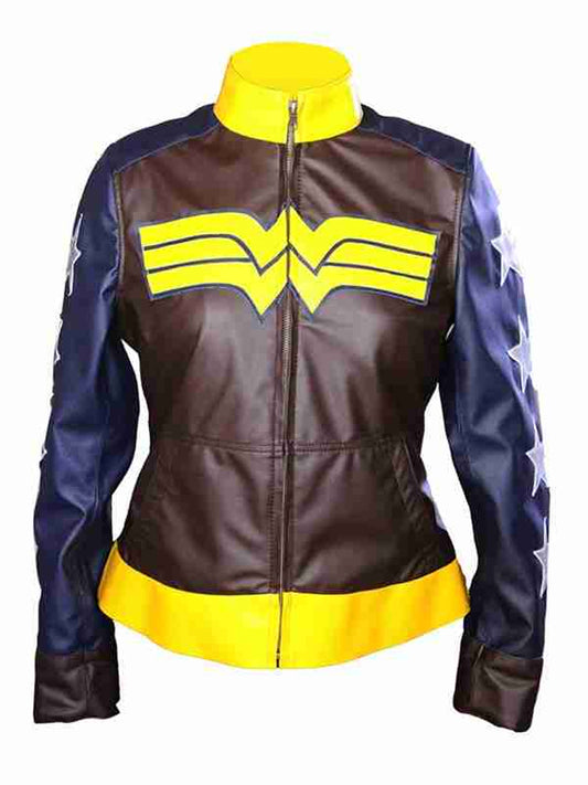 Batman v Superman Dawn of Justice Wonder Woman Leather Jacket