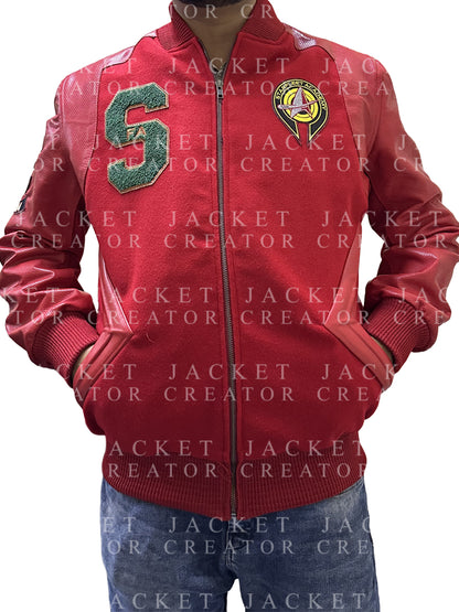 Star Trek Starfleet Academy Darem Reymi Red Bomber Jacket