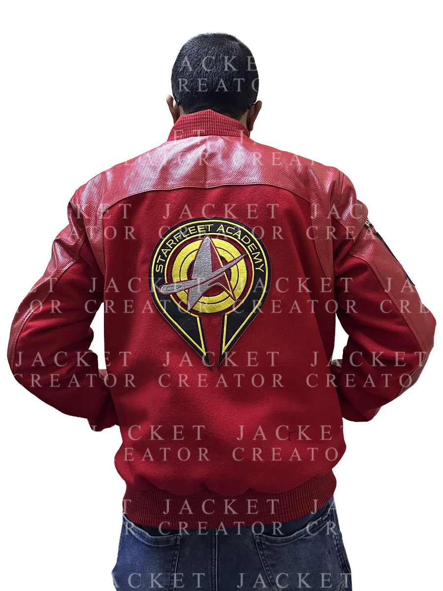 Star Trek Starfleet Academy Darem Reymi Red Bomber Jacket