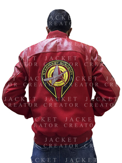 Star Trek Starfleet Academy Darem Reymi Red Bomber Jacket