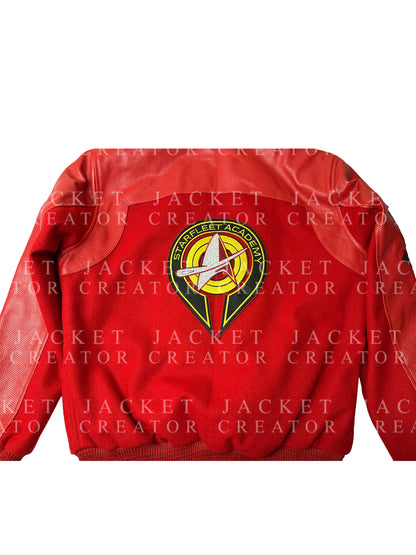 Star Trek Starfleet Academy Darem Reymi Red Bomber Jacket