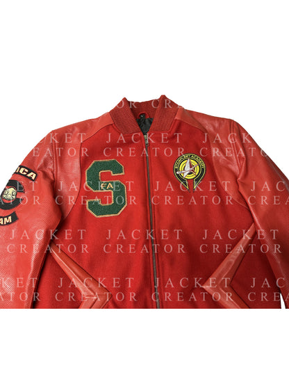 Star Trek Starfleet Academy Darem Reymi Red Bomber Jacket