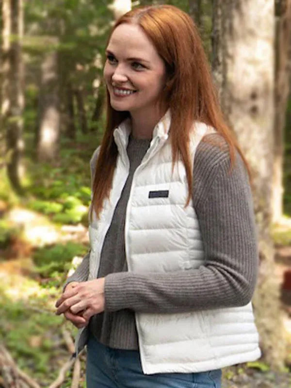Sullivan’s Crossing S2 Morgan Kohan White Puffer Vest