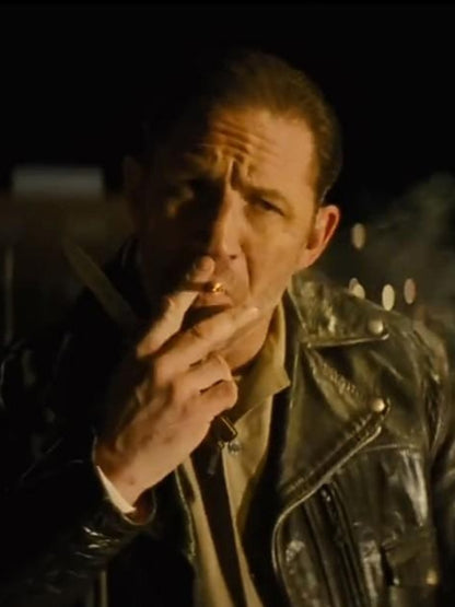 The Bikeriders Tom Hardy Black Leather Biker Jacket