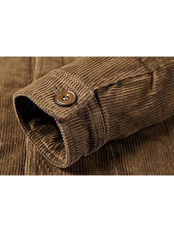 Vintage Sherpa Lined Corduroy Trucker Jacket