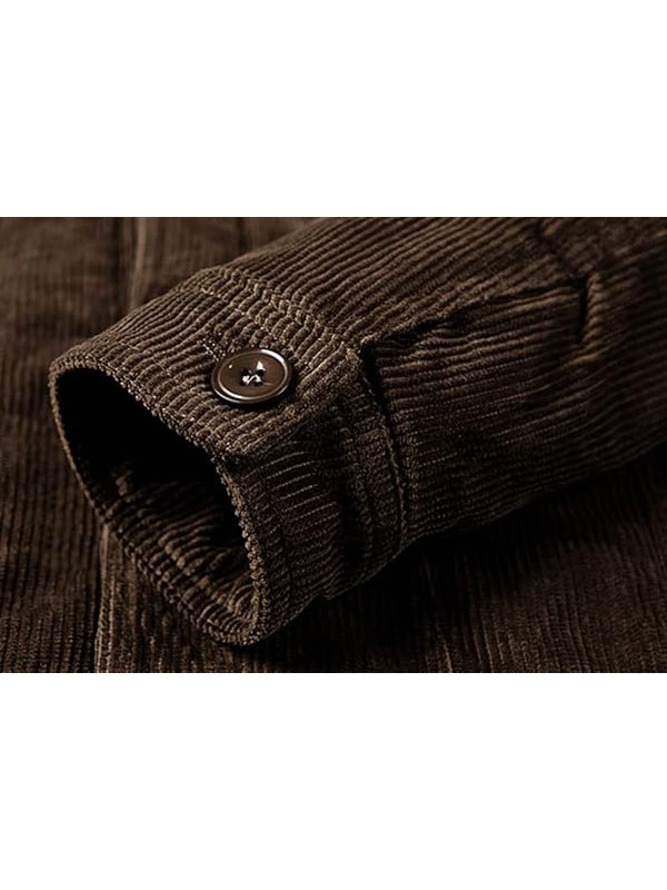 Vintage Sherpa Lined Corduroy Trucker Jacket