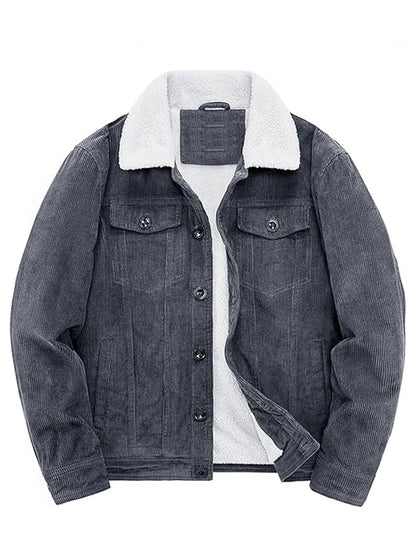 Vintage Sherpa Lined Corduroy Trucker Jacket