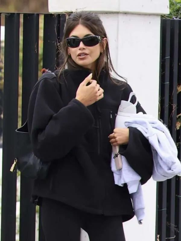 Acting Coach Kaia Gerber Black Wool Jacket