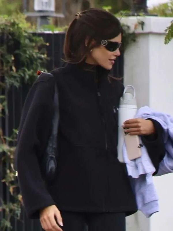 Acting Coach Kaia Gerber Black Wool Jacket