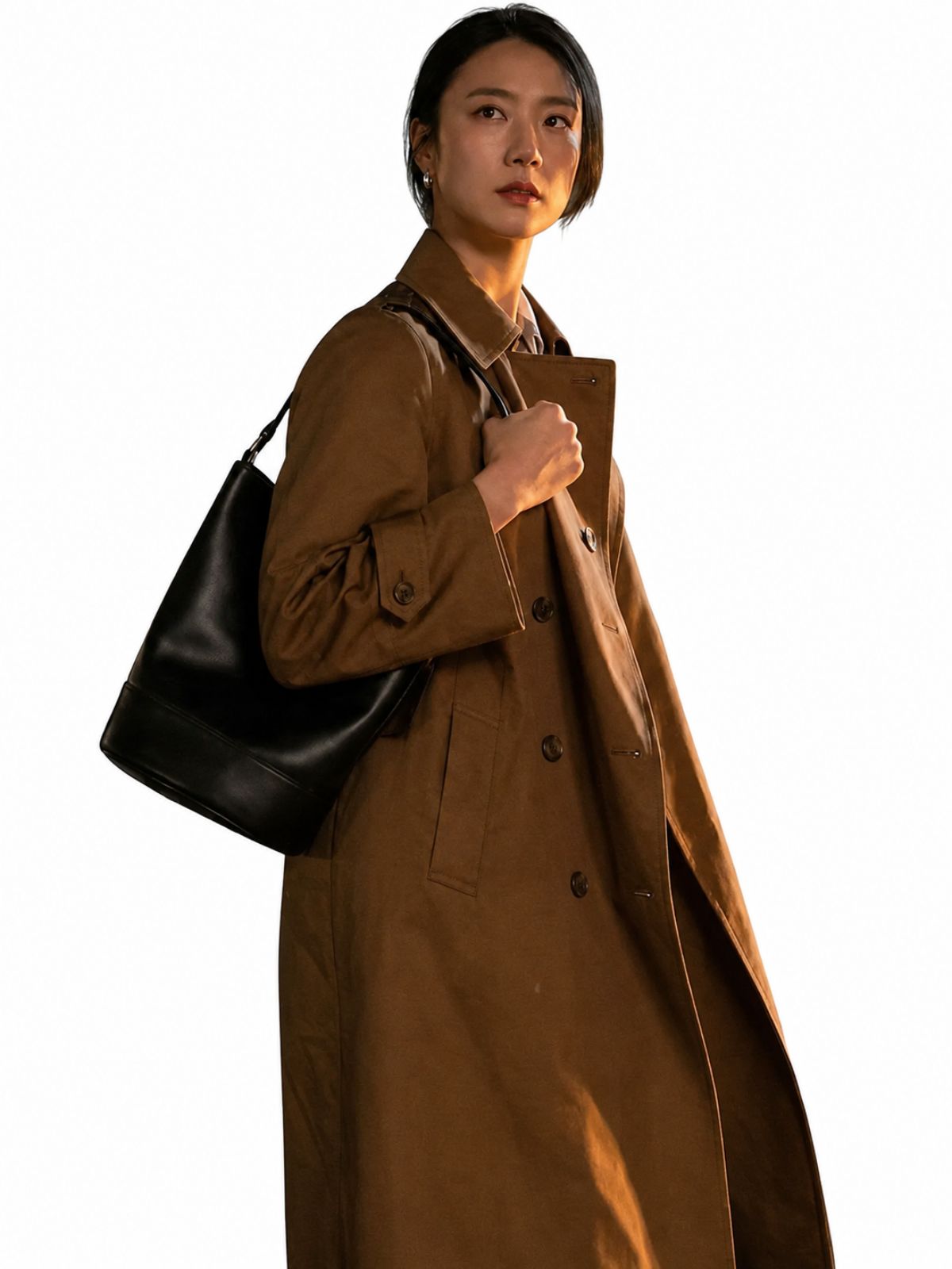 Adeline Rudolph Neagley Brown Cotton Trench Coat