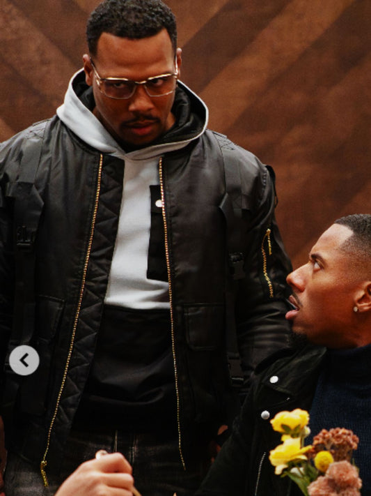 All the Queen’s Men Michael Bolwaire Black Bomber Jacket