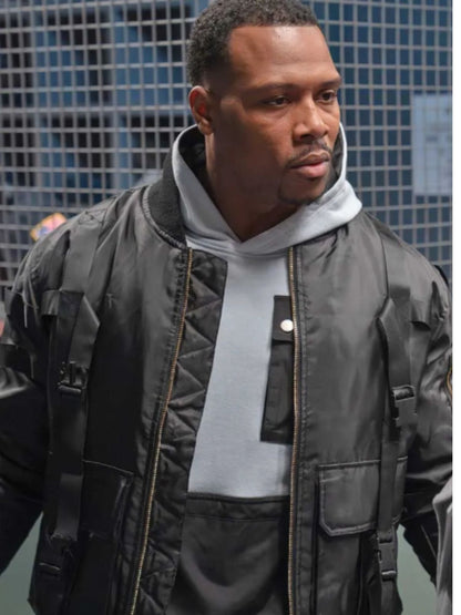 All the Queen’s Men Michael Bolwaire Black Bomber Jacket