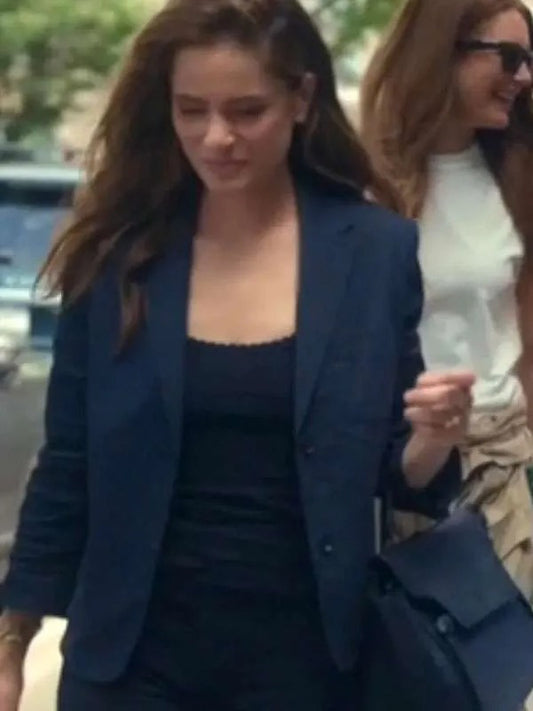 Amanda Peet Your Friends and Neighbors 2025 Blue Blazer