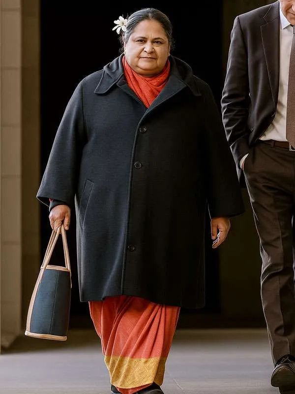 Anapela Polataivao Tina Black Hooded Coat