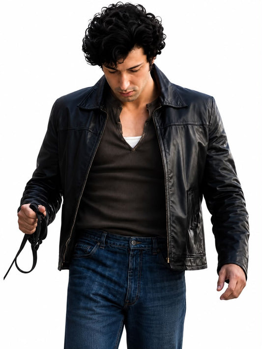 Anthony Ippolito, I Play Rocky Black Leather Jacket