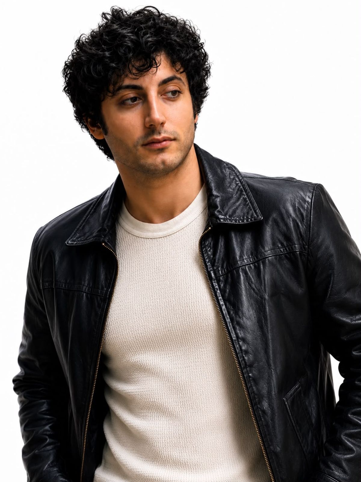 Anthony Ippolito, I Play Rocky Black Leather Jacket