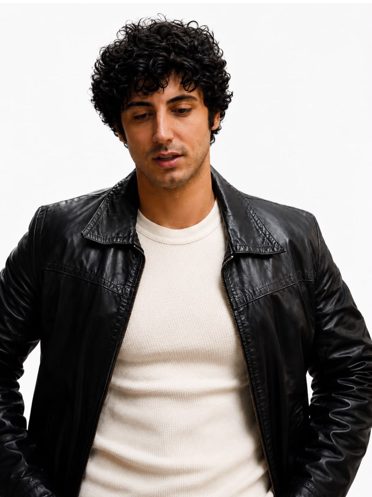 Anthony Ippolito, I Play Rocky Black Leather Jacket