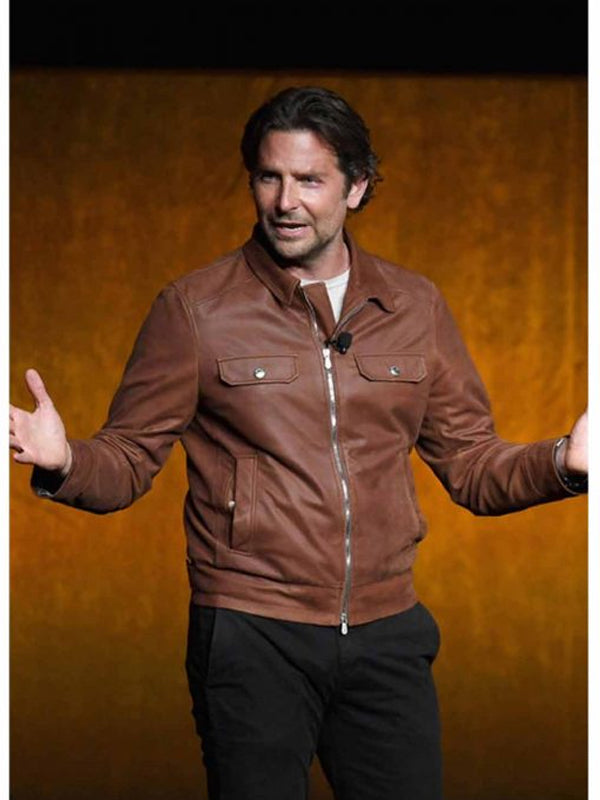 Bradley Cooper A Star is Born  Brown Leather Jacket