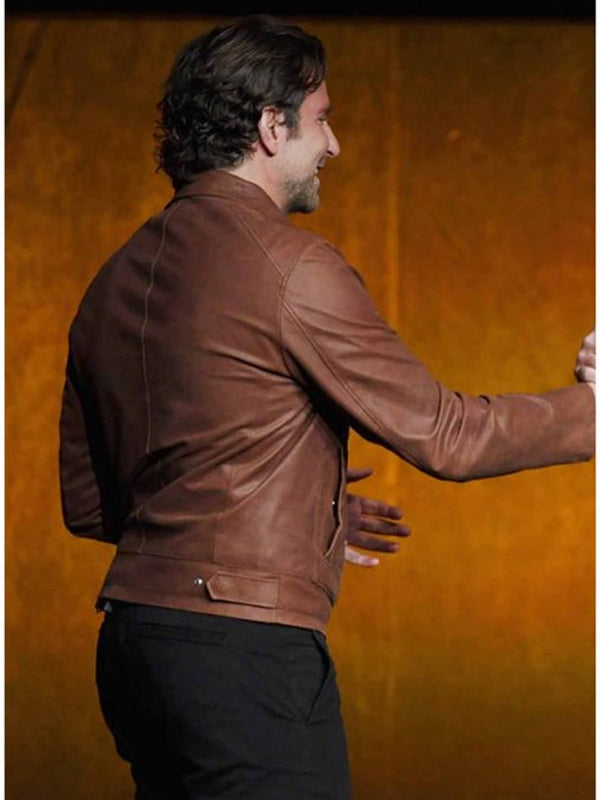 Bradley Cooper A Star is Born  Brown Leather Jacket