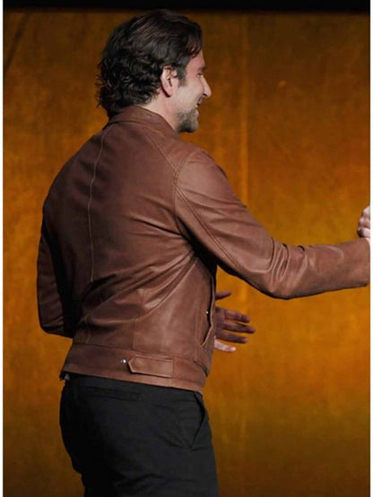 Bradley Cooper A Star is Born  Brown Leather Jacket