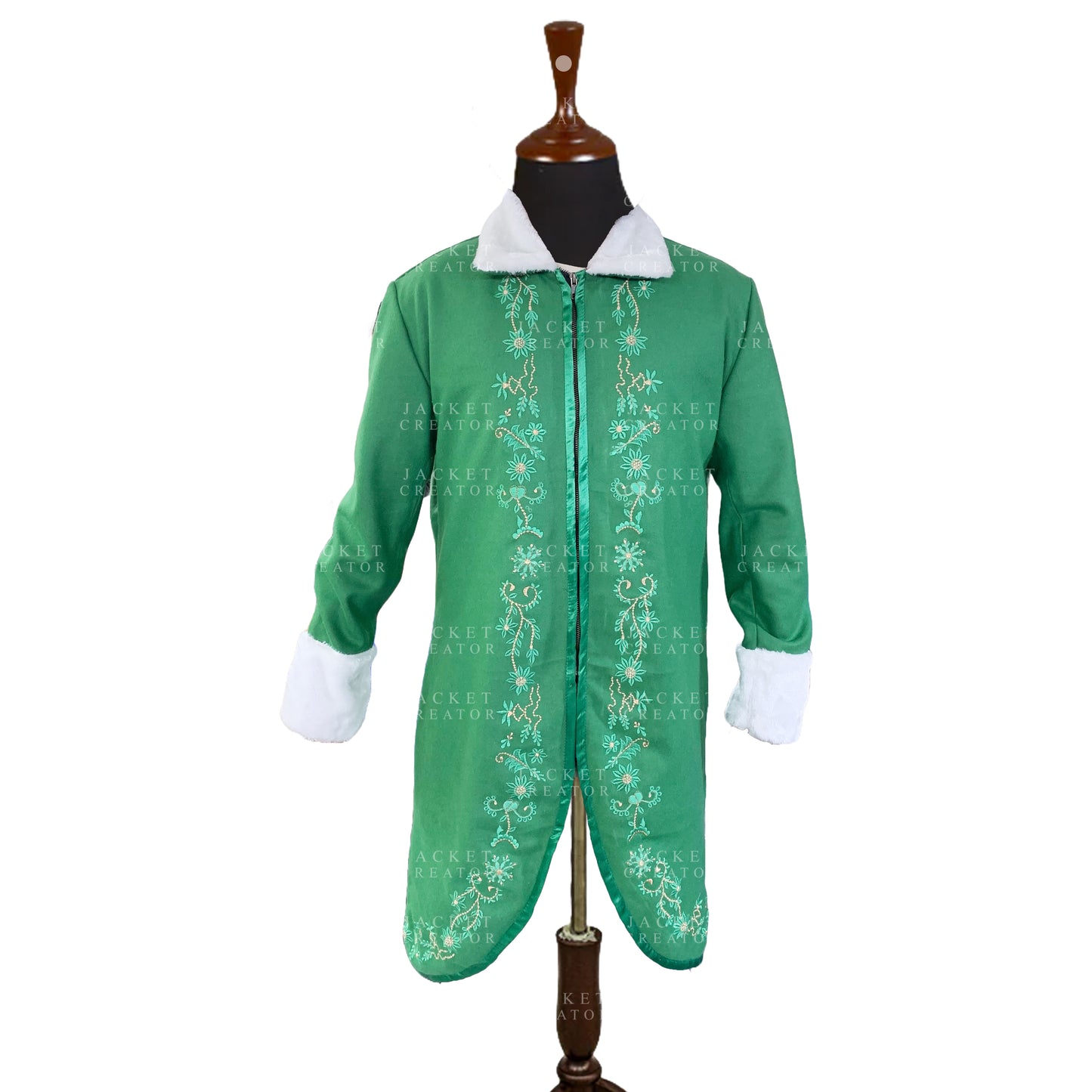 Buddy Elf Will Ferrell Costume Green Coat