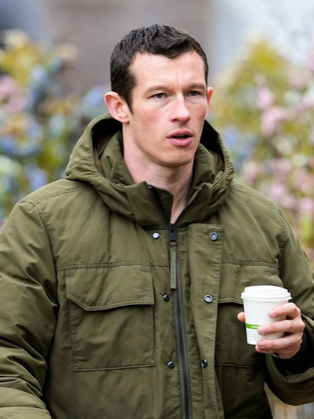 Callum Turner One Night Only Green Puffer Jacket