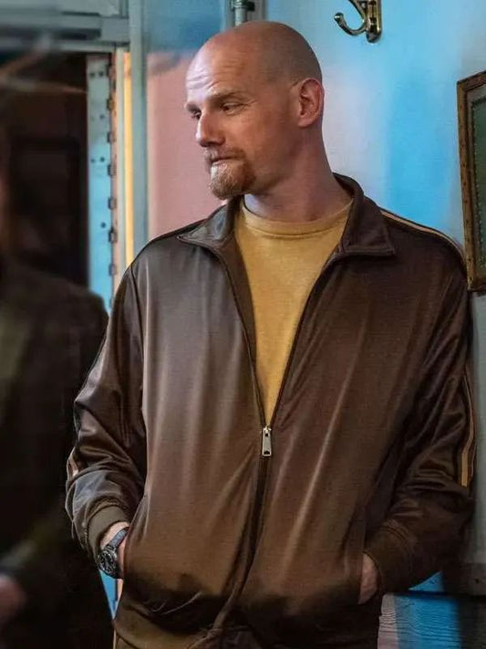 Caught Stealing Yuri Kolokolnikov Brown Track Jacket