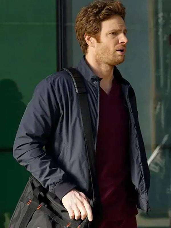 Chicago Med 2025 Nick Gehlfuss Blue Cotton Jacket