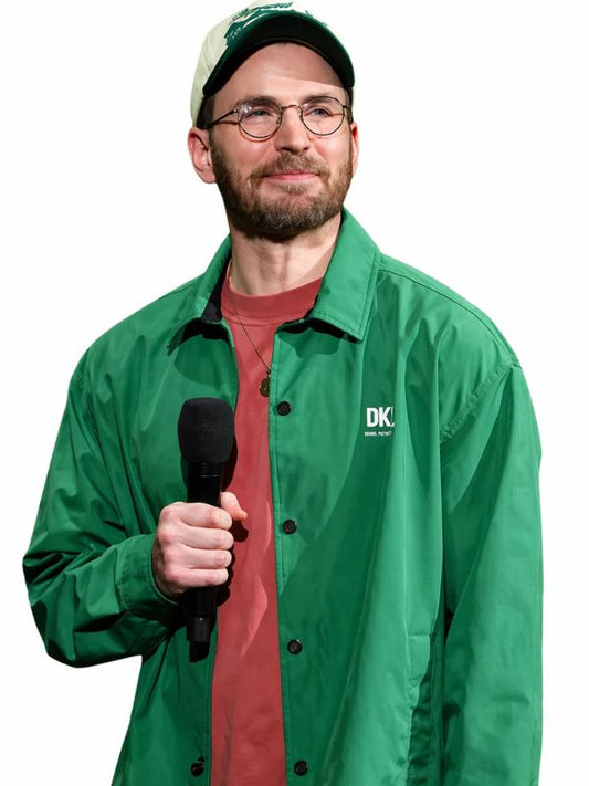 Chris Evans CinemaCon Green Cotton Jacket