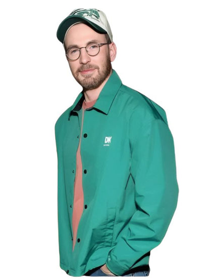 Chris Evans CinemaCon Green Cotton Jacket