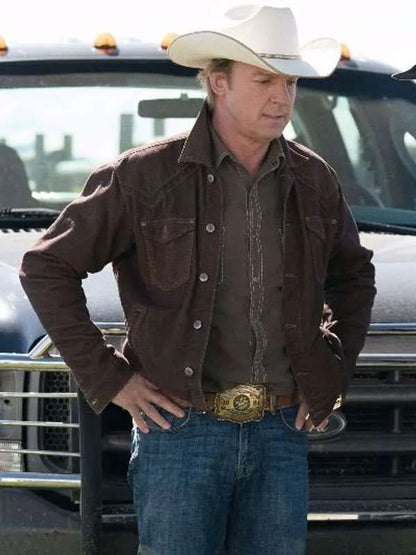 Chris Potter Heartland S11 Brown Cotton Jacket